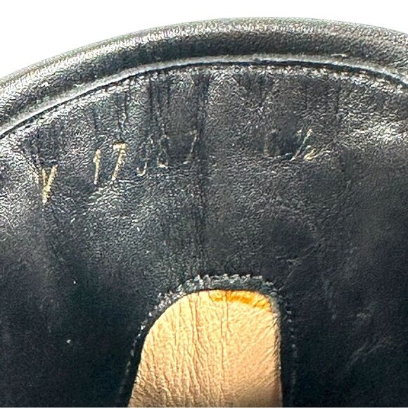 Salvatore Ferragamo Black Leather Mink Fur Chelsea Ankle Boots Luxury Size 6.5 - Picture 7 of 8